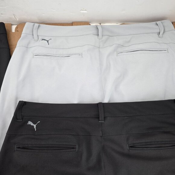 Puma Blkack Gray Performance Stretch Lightweight Golf  Pants Mens W 36 L 30 4 of - Picture 5 of 15